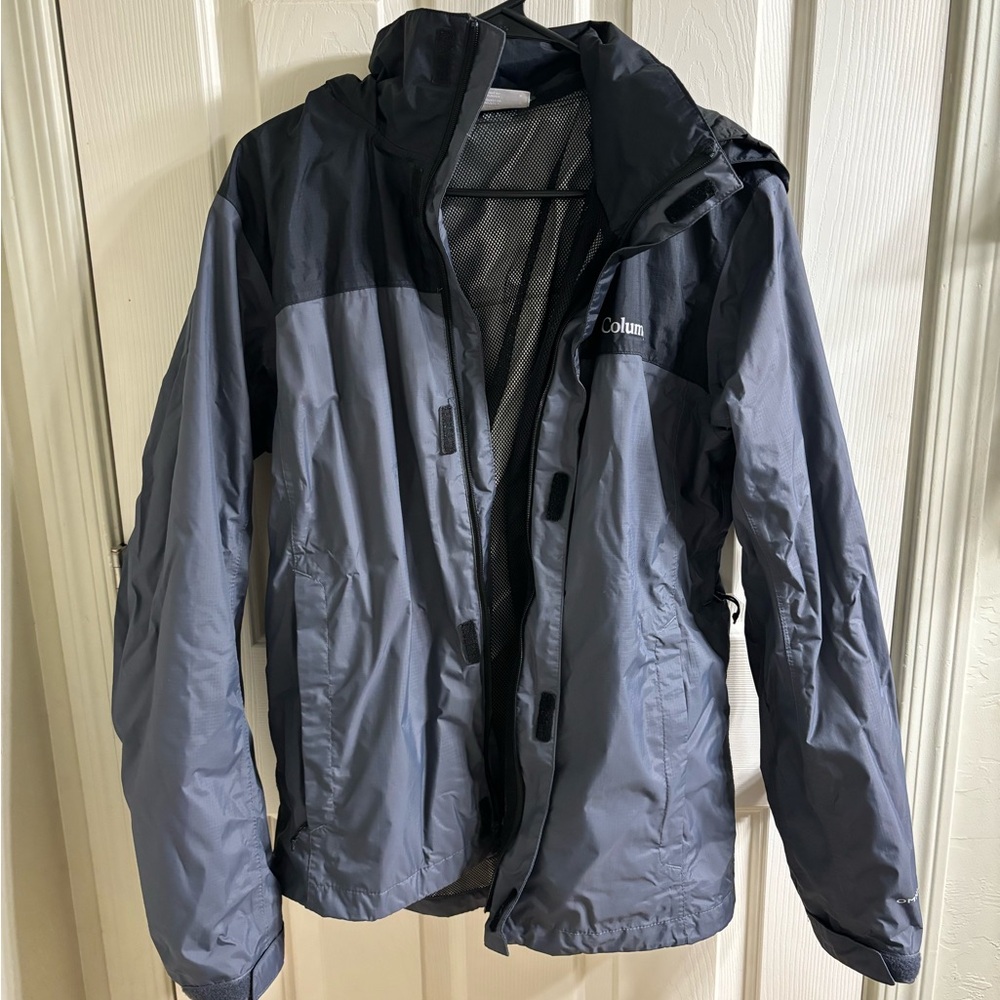 Columbia Grey and Black Waterproof Raincoat